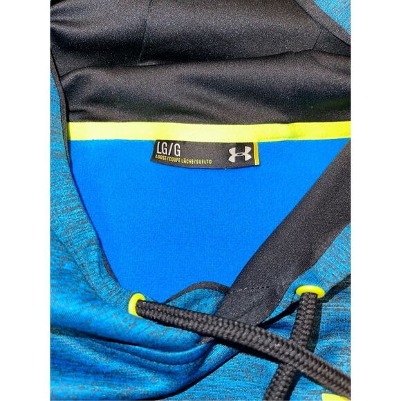 Under Armour Men’s Hoodie Large Blue Pattern Loose Fit Storm Gear A54 - Picture 3 of 7